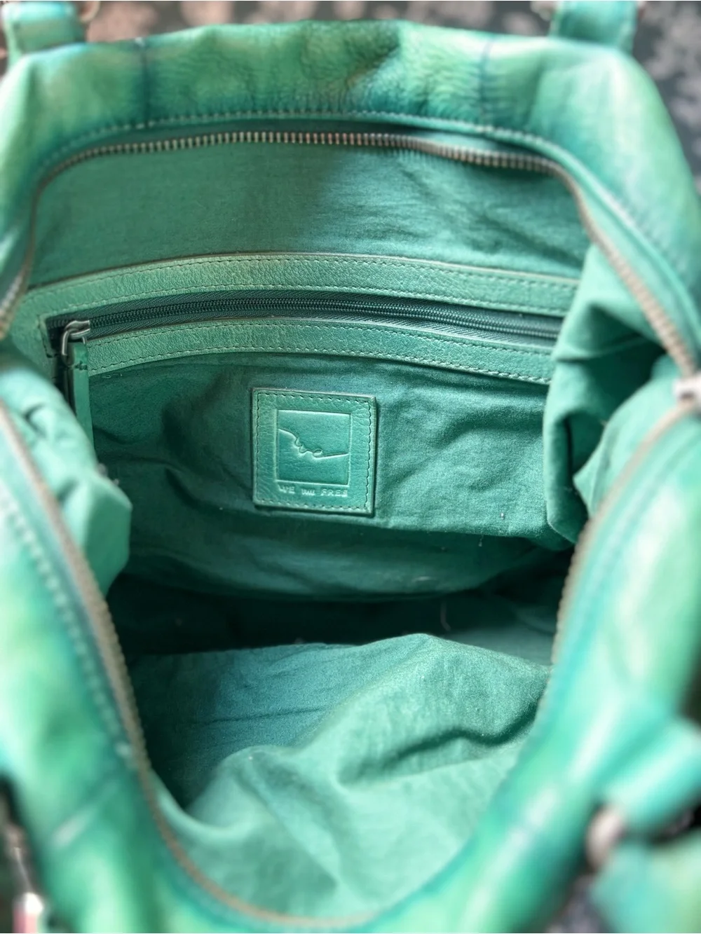 Free People We The Free Baby Emerson Bag Greenery Leather Crossbody